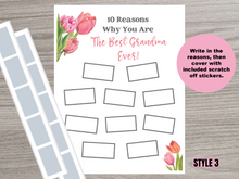 Load image into Gallery viewer, Best Mom / Grandma Ever Scratch Off Card