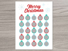 Load image into Gallery viewer, Christmas Ornament Scratch Off Advent Calendar