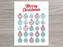 Load image into Gallery viewer, Christmas Ornament Scratch Off Advent Calendar