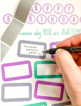 Load image into Gallery viewer, Happy Birthday Scratch Off Card