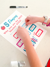 Load image into Gallery viewer, Best Teacher Ever Scratch Off Card