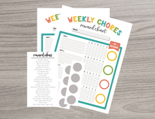 Load image into Gallery viewer, Weekly Chore Scratch Off Reward Charts | 2 Pack