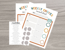 Load image into Gallery viewer, Weekly Chore Scratch Off Reward Charts | 2 Pack