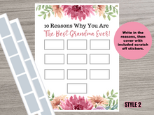 Load image into Gallery viewer, Best Mom / Grandma Ever Scratch Off Card
