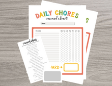 Load image into Gallery viewer, Daily Chore Scratch Off Reward Charts | 2 Pack
