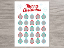 Load image into Gallery viewer, Christmas Ornament Scratch Off Advent Calendar
