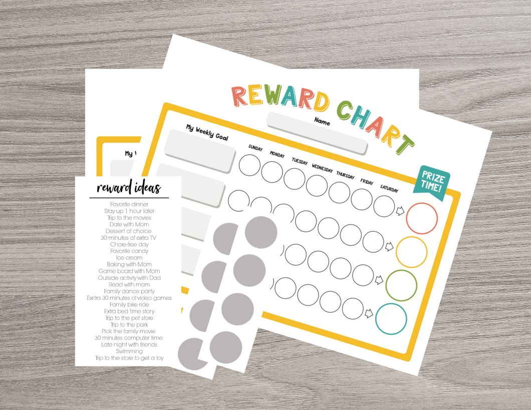 Scratch Off Reward Charts | 2 Pack