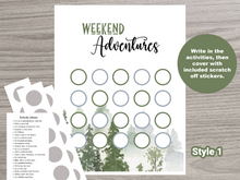 Load image into Gallery viewer, Weekend Adventures Scratch Off Chart | 3 Options
